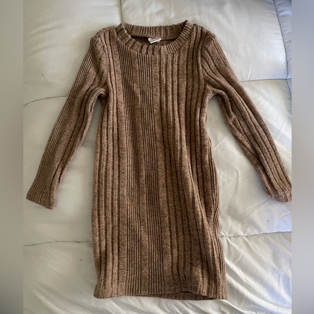 SHEIN 12-18 month girls brown / tan dress